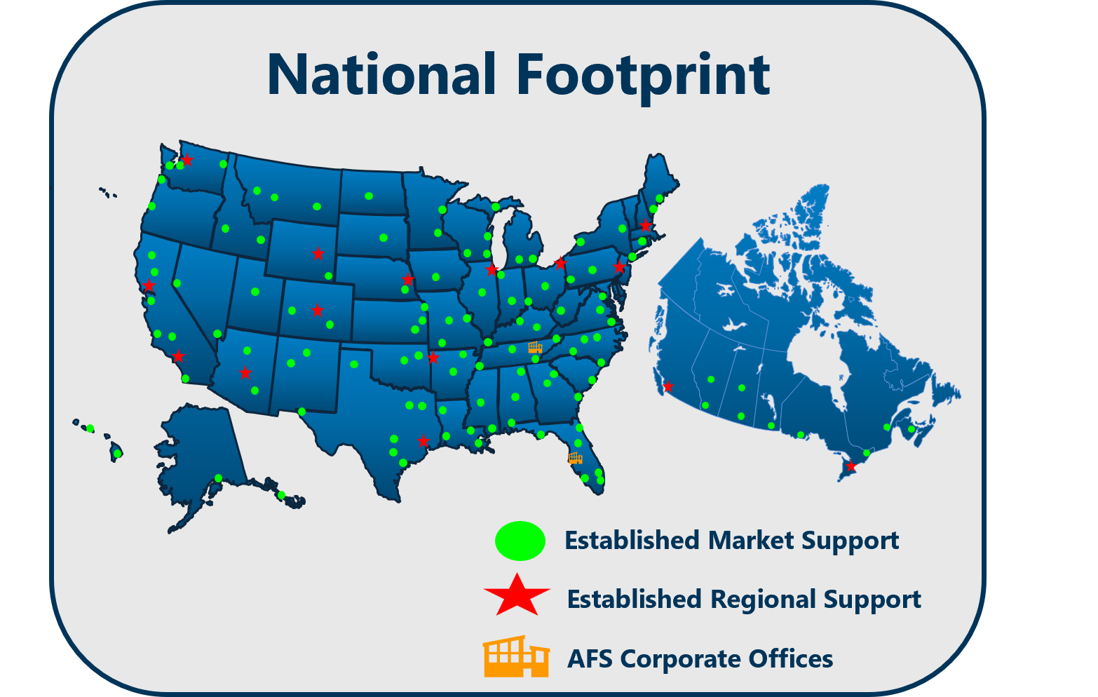 National Footprint Map
